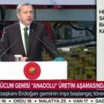 Erdoğan amfibi hücum gemisi töreninde konuştu