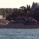Rus gemisi Boğaz'dan bu kez bayraksız geçti