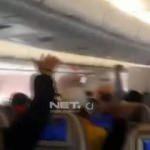 Türbülansa giren uçaktaki yolcuların dehşet anları
