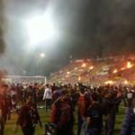 Eskişehir'de stadı ateşe verdiler