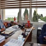 Vakıfbank Bölge Müdürü Şimşek'in, Albayrak'a veda ziyareti