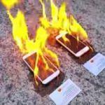 Samsung ile iPhone kapışması! Aynı anda yaktılar