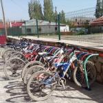 Ulaş'ta okul bahçesine bisiklet parkı