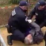 Fransız polisi yaşlı kadına acımadı