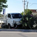 Çanakkale'deki trafik kazası güvenlik kamerasında