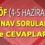 A&Ouml;F sınav soruları a&ccedil;ıklandı! (4-5 Haziran)