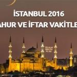 İstanbul iftar ve sahur vakitleri -11 Haziran 2016