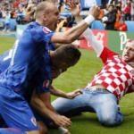 Hırvatistan'ın gol sevincinde şok görüntü!