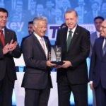Toyota ödülü Erdoğan'dan aldı