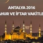 Antalya'da iftara ne kadar kaldı? (16.06.2016)