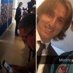 Emre Mor Luka Modric Snapchat Selfie'si