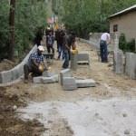 Başkale'de kilitli parke taşı &ccedil;alışmaları
