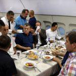 Yargıtay Başkanı Cirit uçak restoranda iftar yaptı