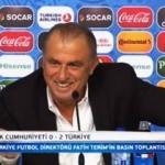 Terim'den İngilizce şov! Gülüşmelere neden oldu