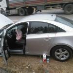 Kırşehir'de otomobil devrildi: 2 yaralı