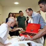 HRÜ'de yatan hastalara bayram ziyareti