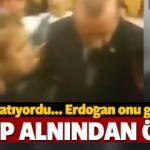 Erdoğan yaralı vatandaşı alnından öptü