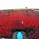 Yenikapı miting alanının havadan g&ouml;r&uuml;nt&uuml;leri