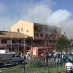 Saldırı sonrası Elazığ Emniyet binası görüntüleri