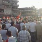 Kamışlı'da Kürtler PYD'yi protesto etti