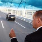 K&ouml;pr&uuml;den ilk ge&ccedil;iş Erdoğan'dan