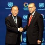 Erdoğan Ban Ki-Moon’la görüştü