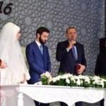 Erdoğan ve Başbakan Yıldırım nikah şahidi oldu