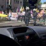PKK'lılar Alman polisi eşliğinde yürüyüş yaptı