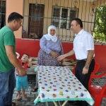 Soytürk'ten şehit aileleri ve Suriyeliler'e bayram ziyareti