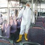 Edirne'deki toplu taşıma araçları dezenfekte ediliyor