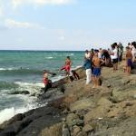 Samsun'da denize giren 4 kişi boğulma tehlikesi geçirdi