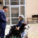 Burdur Belediyesinden engelli asansörü