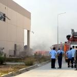 Manisa'da fabrika yangnı