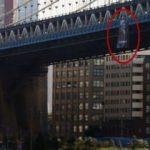 Manhattan Köprüsü'nde dikkat çeken görüntü!