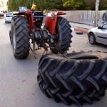 Trafiği tehlikeye sokan traktör sürücüsüne ceza