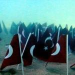 Dalgı&ccedil;lar, Cumhuriyet Bayramı'nı denizin altında kutladı