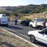 Denizli'de trafik kazası: 1 ölü, 5 yaralı