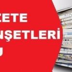 2 Kasım Çarşamba gazete manşetleri