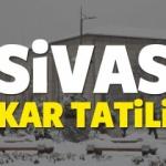 16 Kasım çarşamba Sivas'ta okullar kar tatil mi? 