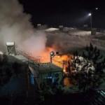 Midilli'de göçmen kampında patlama