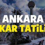Ankara'da bugün okullar tatil mi? 14 Aralık kar tatili