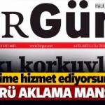 Bir Gün gazetesinden skandal manşet