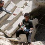 Halep'te 6 kilometrekarede can pazarı 