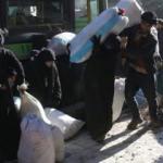 Halep'teki zul&uuml;mden kurtulan ilk konvoy