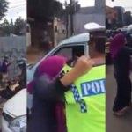 Kadın sürücü ceza kesen polise saldırdı!