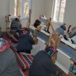Büyükorhan'da ipek halı dokuma evi açıldı
