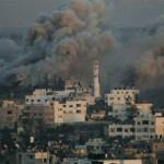 İsrail savaş uçakları Gazze'yi vuruyor