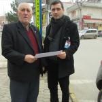 Hava kirliğine y&ouml;nelik broş&uuml;r dağıttılar