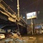 Kiev'de köprü çöktü