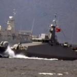 Türk savaş gemisini gören Yunan savaş gemisi kaçtı